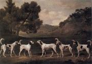 George Stubbs Foxhounds in a Landscape oil painting artist